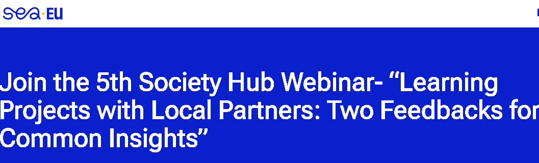 5.º Webinar do SEA-EU Society Hub, 12 de Junho 2025